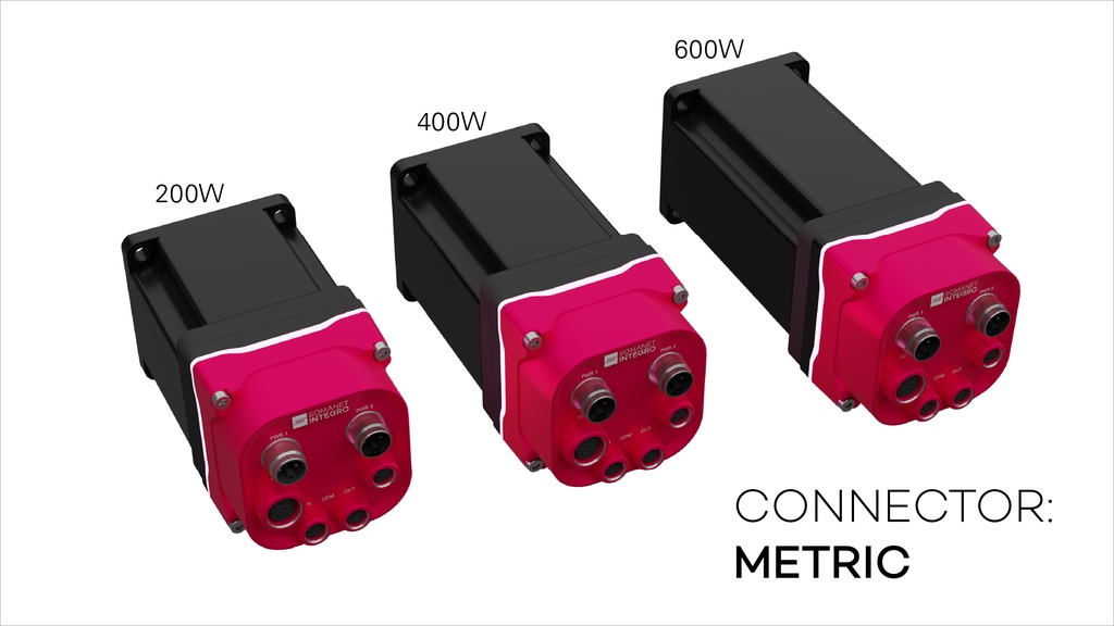 [ASC1-061A-0K-025-ECMH-M2G3-STO-01] ACTILINK-SC Integro 6 (No Brake, EtherCAT, M8/M12 Connectors (incl. 2x Power), 200 W (flange 60 mm / length 1 / 48 V / 3000 rpm))