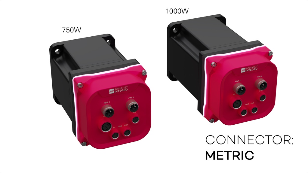 [ASC1-081A-0K-120-ECMH-M2G3-STO-01] ACTILINK-SC Integro 8 (No Brake, EtherCAT, M8/M12 Connectors (incl. 2x Power), 750 W (flange 80 mm / length 1 / 48 V / 3000 rpm))
