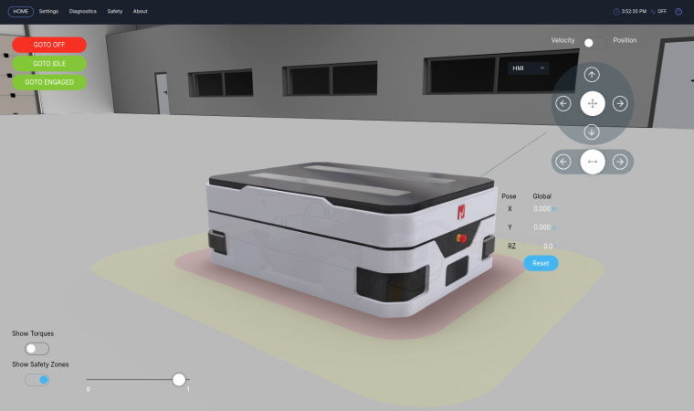 MOTORCORTEX MCX - Mobile Robot (AGV/AMR) Control App